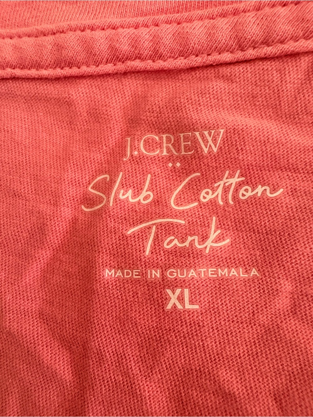 TWO J. Crew V-Neck Cotton Tank Tops - 1 Pink and 1 Blue - Picture 3 of 6